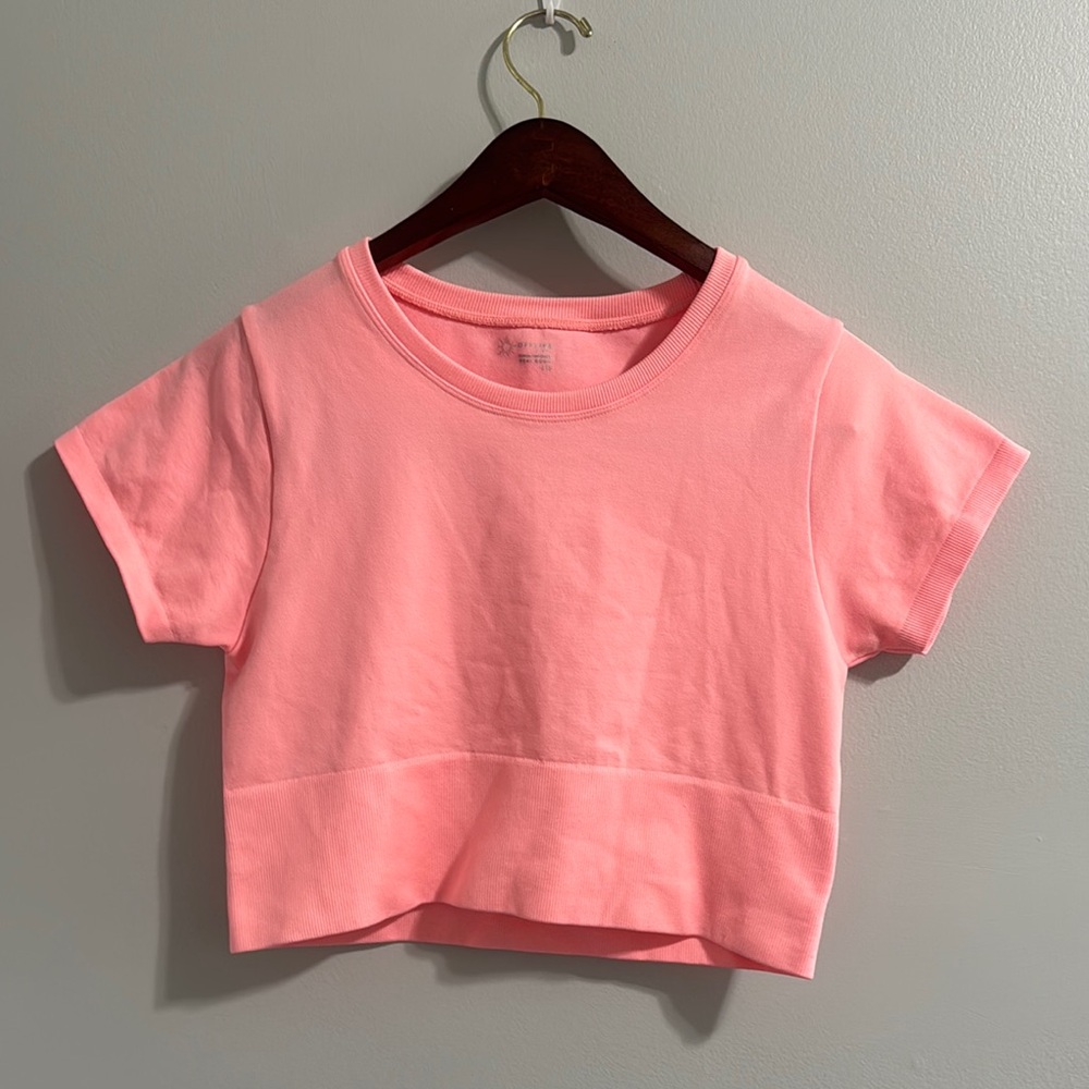 Offline by Aerie Sidewalk Seamless Cropped Tee